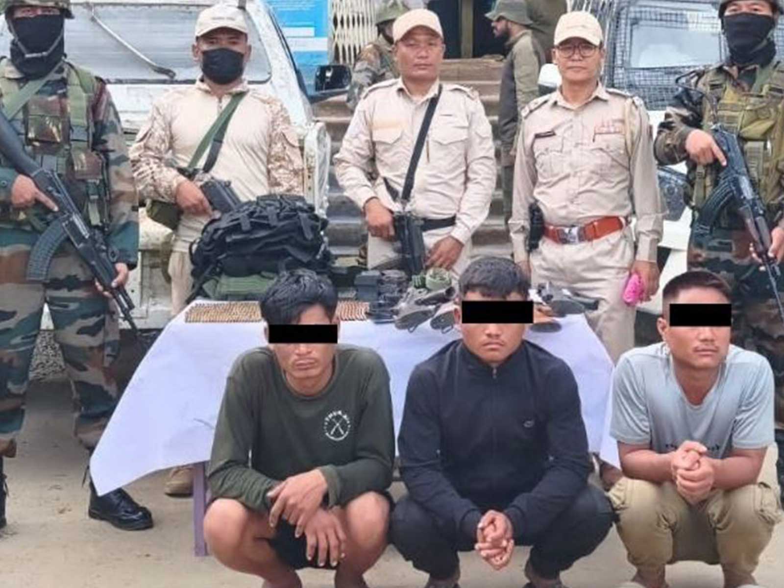 Three Armed Cadres Arrested, Arsenal Seized in Twin Manipur Operations