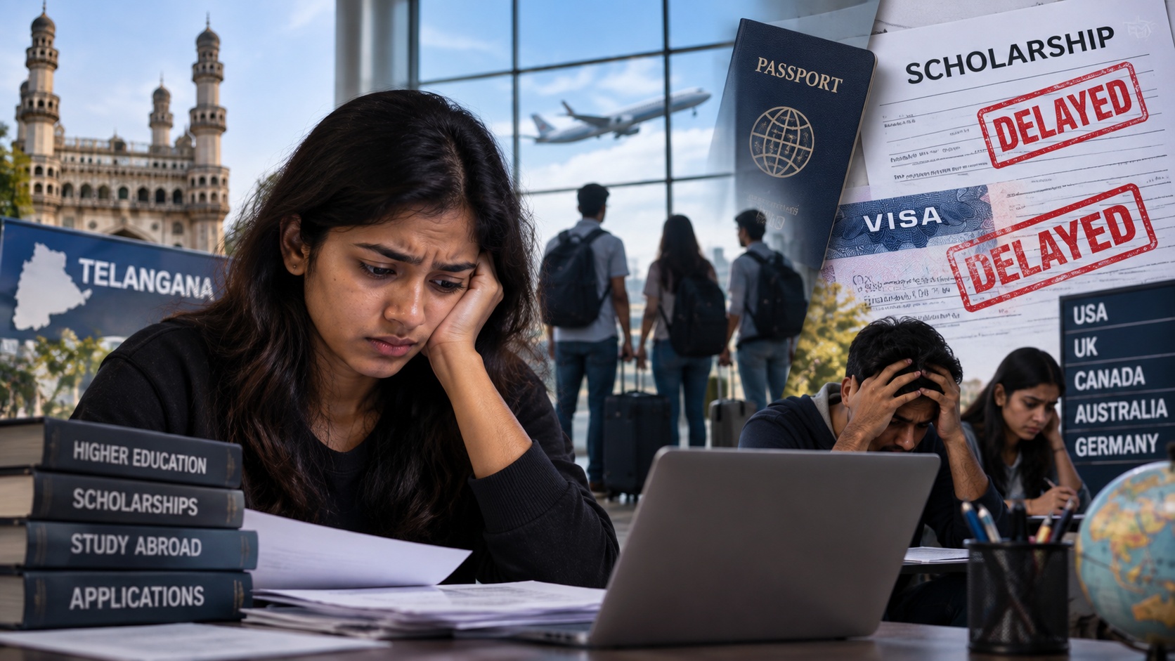 Telangana Overseas Scholarships Backlog Hits 386, Students Left in Financial Distress
