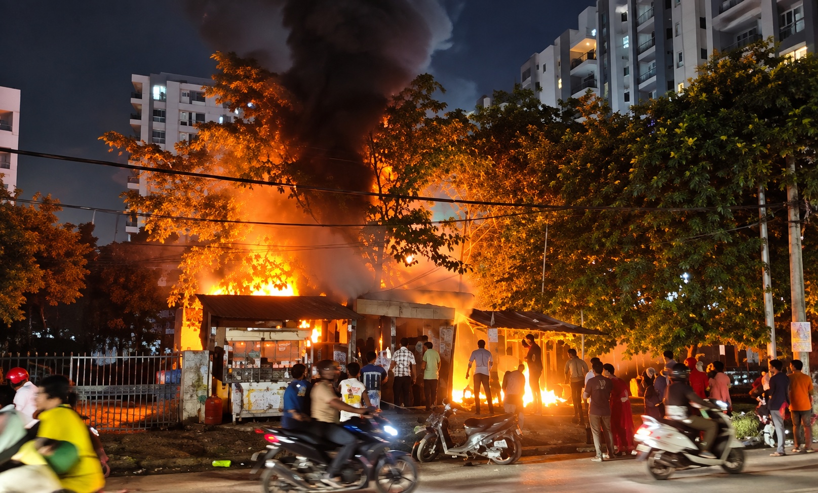 Cylinder Blast Guts Two Shops Near Puppalguda Apartment, No One Hurt
